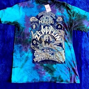 Tye dye Led Zeppelin band tee 💙